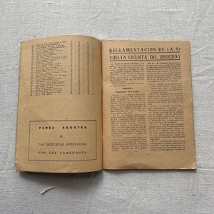 Libro 9ª Vuelta Ciclista del Uruguay 1952 con Mapa de Etapas y Publicidad - imagen 4