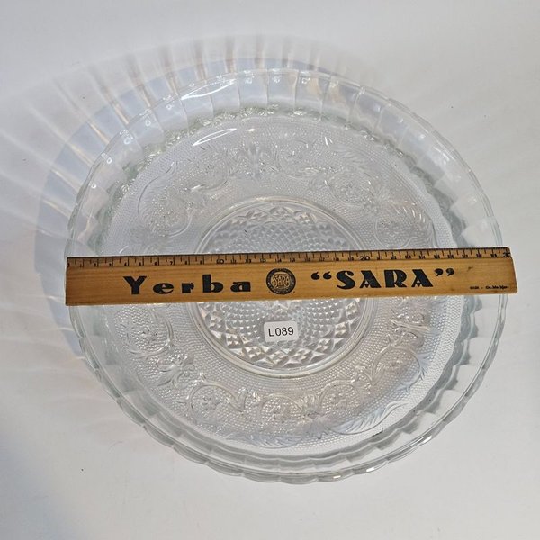 Fuente de vidrio prensado para centro de mesa - imagen 2