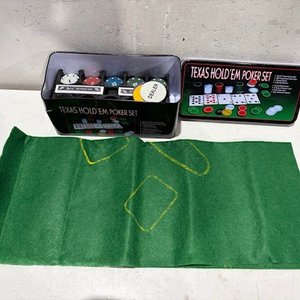 Lote siguiente: Juego de Póker Texas Hold'em Completo en Lata