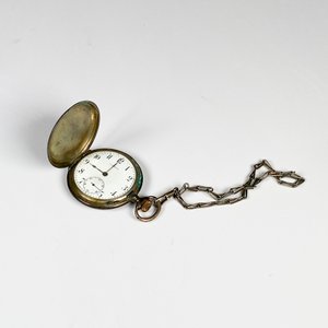 Reloj de Bolsillo Cometa Caja de Plata con Cadena - imagen 2