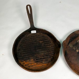Dos Planchas de Hierro Fundido con Asas - imagen 4