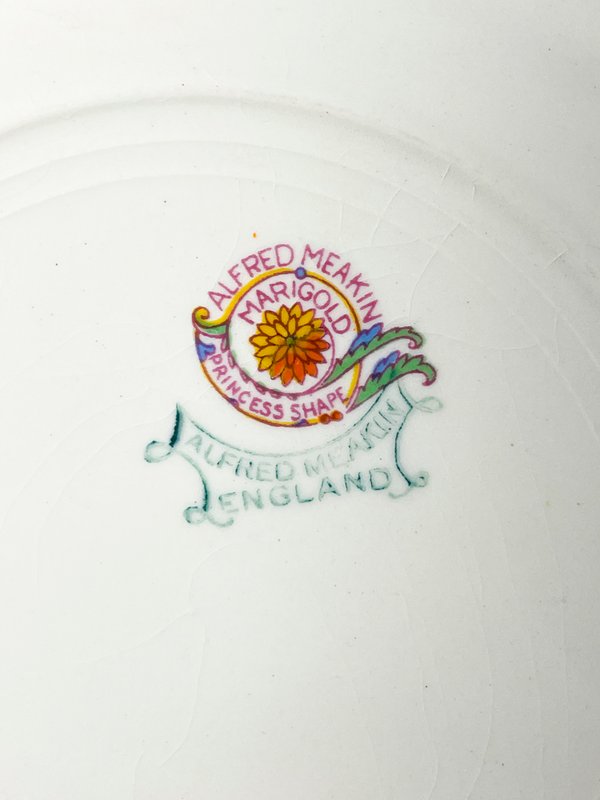Platos de porcelana inglesa con diseño floral para lunch - imagen 3