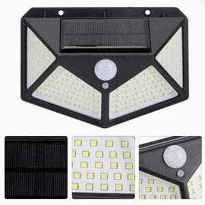 Foco Solar LED con Sensor de Movimiento y 4 Paneles - imagen 3