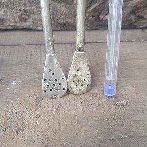 Par de Bombillas para Mate de Plata con Detalles en Oro - imagen 5