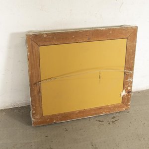Espejo Biselado con Marco de Madera Tallada Patinado Blanco - imagen 3