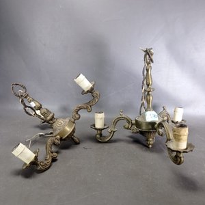 Lote anterior: Lote de 2 Arañas Francesas de Bronce con Cadena y Florón