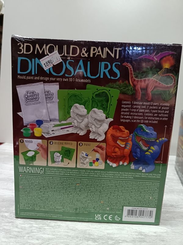 Juguetes de dinosaurios en kit de pintura 3D - imagen 3