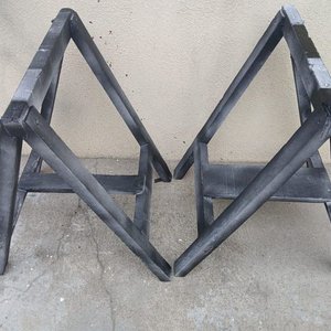 Juego de 2 Caballetes de Madera con Tapa para Mesa de Trabajo - imagen 5