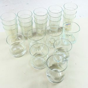 Lote de 19 Vasos Hialinos Transparentes de Vidrio - imagen 4