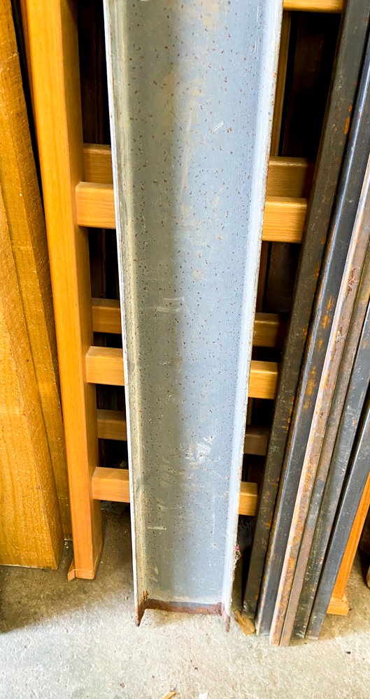Viga de hierro doble gris para construcción - imagen 3