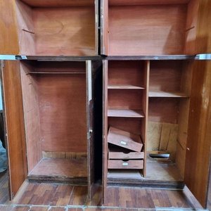 Ropero de Madera con Mueble Aéreo Superior - Para Restaurar - imagen 3