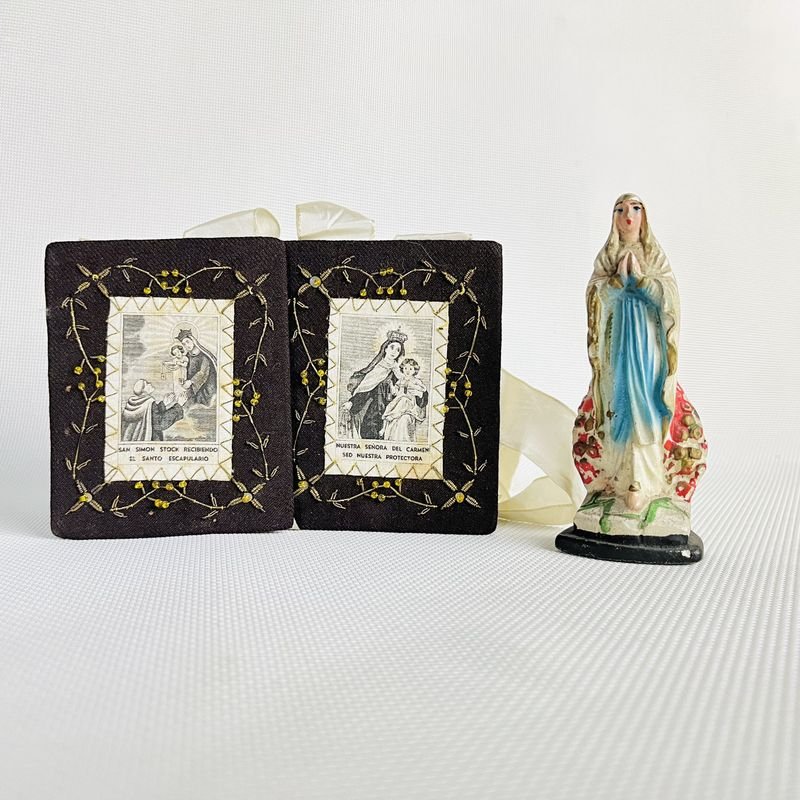 Lote religioso de nueve piezas - Colección de artículos religiosos - imagen 2