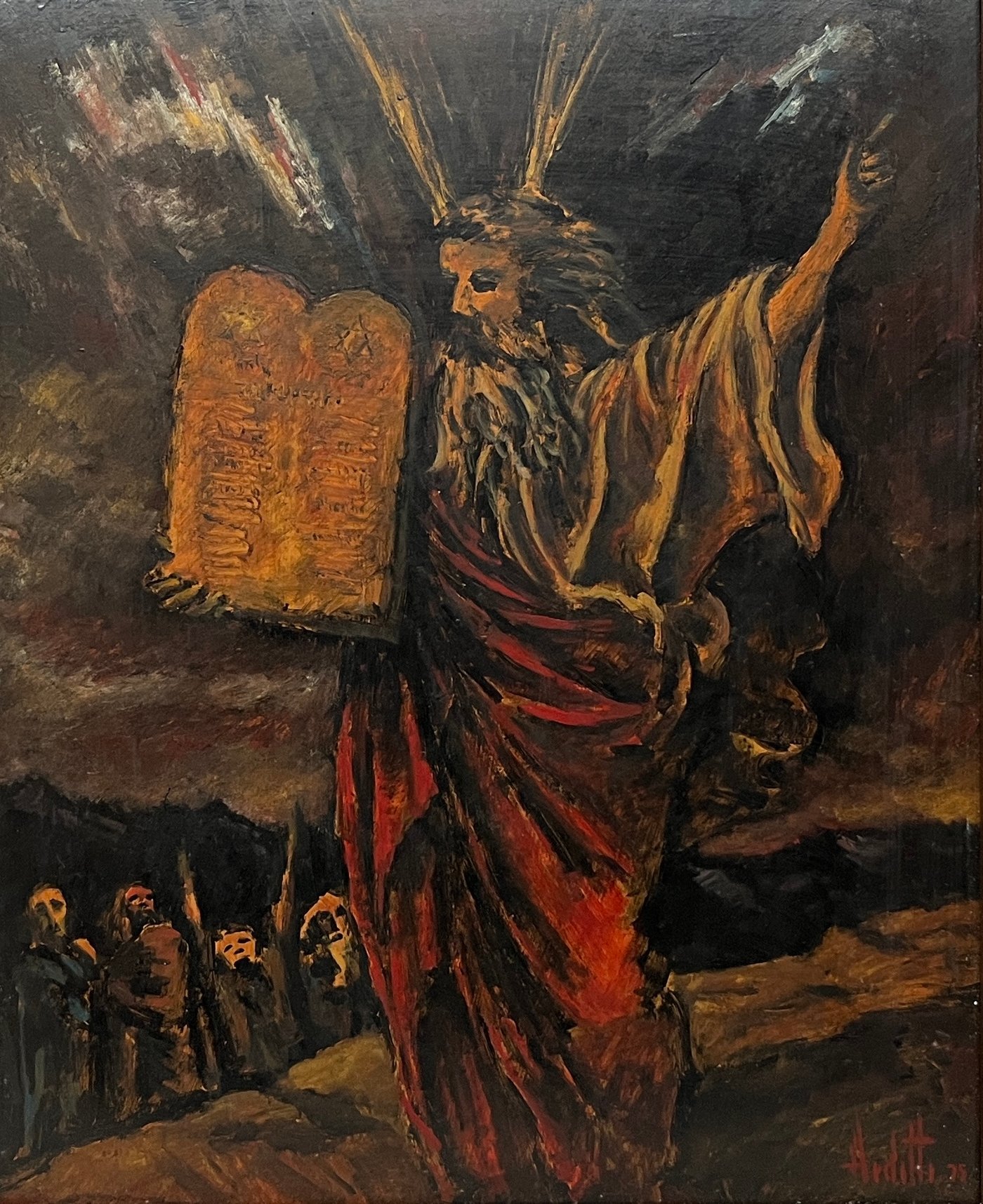 Oleo sobre Cartón "Sin Título" de José Arditti - 60 x 50 cm