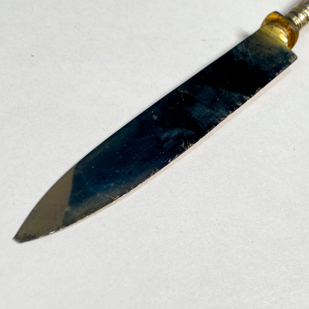 Cuchilla de mango labrado con hoja de 17 cm - imagen 3