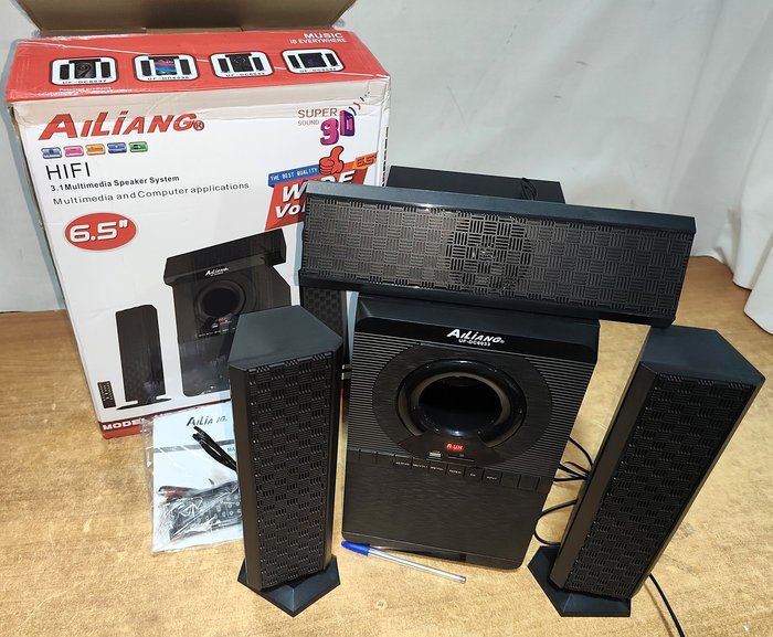 Home Theater AiLiang 3.1 Multimedia con Bluetooth y Control Remoto