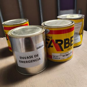 Lote de 4 Latas de Masilla Coloreada Farben Eucalipto, Imbuia y Cerejeira - imagen 3