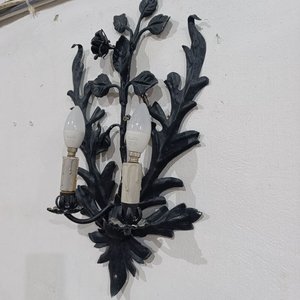 Aplique de Pared de Hierro Forjado con 2 Luces Estilo Clásico - imagen 2