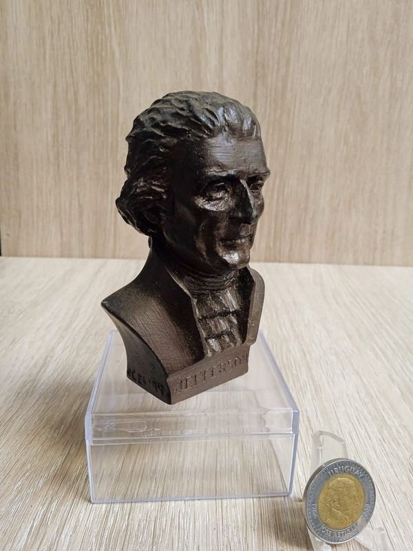 Busto decorativo del Presidente de los Estados Unidos JEFFERSON - imagen 3