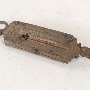 Balanza Antigua de Bronce y Metal Salter's System Pocket Balance - imagen 2