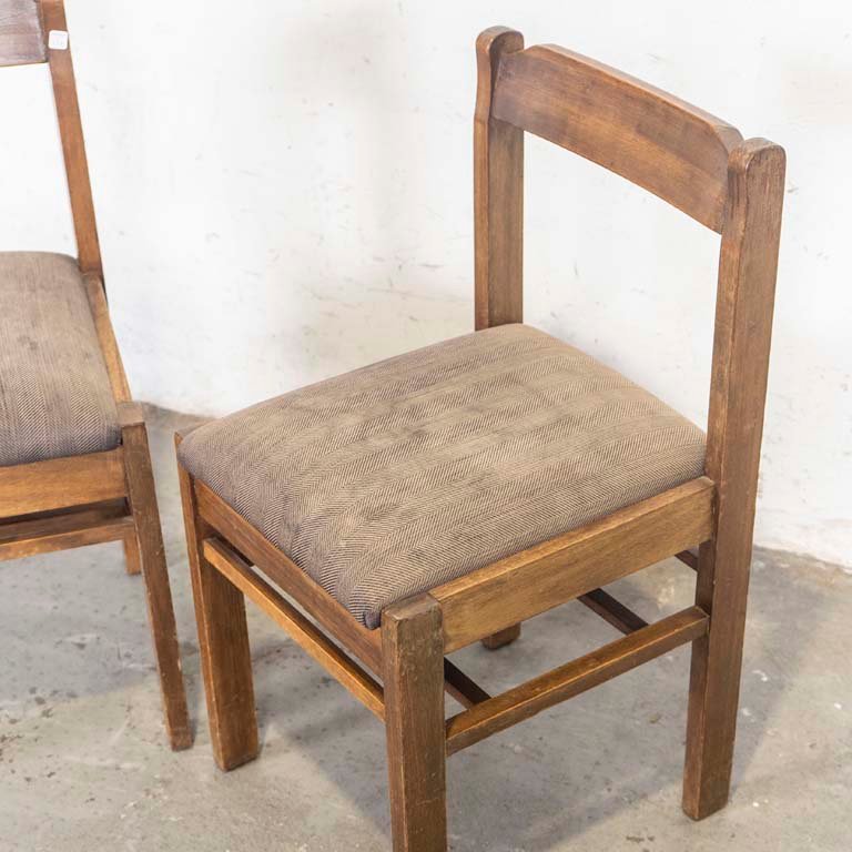 Sillas de madera con asientos tapizados - imagen 2