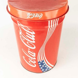 Tarro Metálico Litografiado Coca-Cola Club - Alto 48 cm - imagen 2