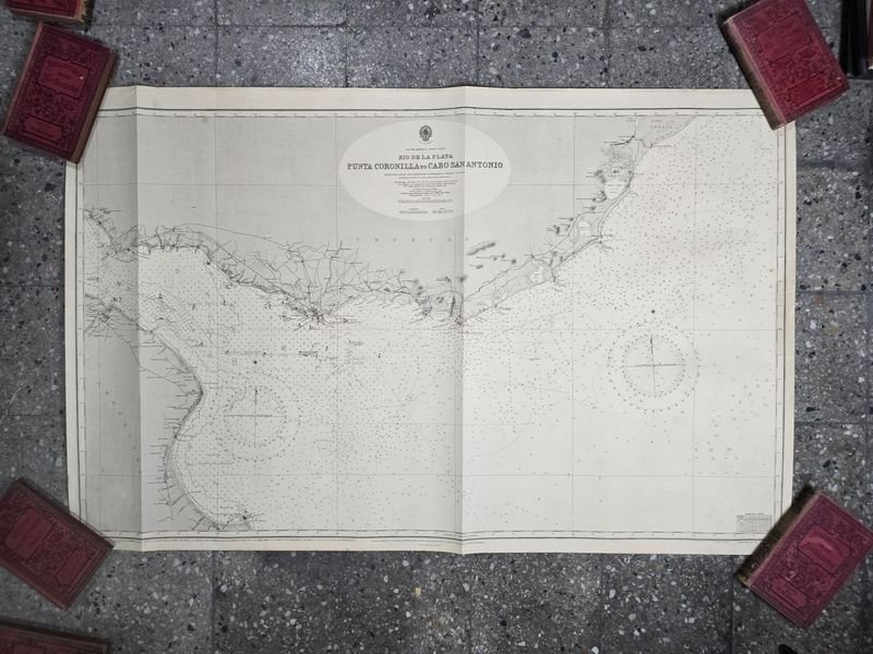 Mapa Náutico Río de la Plata: Punta Coronilla a Cabo San Antonio