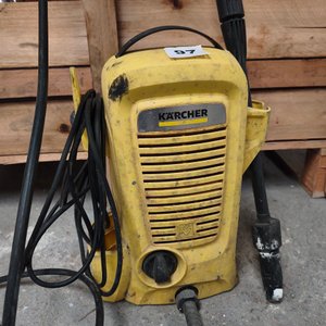 Hidrolavadora Eléctrica Kärcher Amarilla con Lanza y Cable - imagen 2