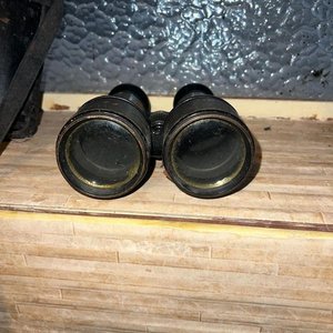 Binoculares Antiguos de Colección con Estuche de Cuero - imagen 3