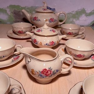 Juego de Té Versailles Porcelana con Flores - imagen 15