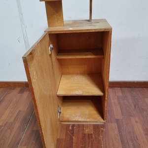 Mueble Auxiliar de Madera con Puerta y Estantes - imagen 3