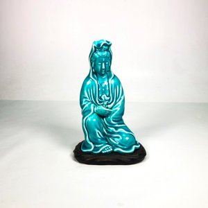 Figura Buda Dama Celeste Cerámica 26 cm - imagen 2