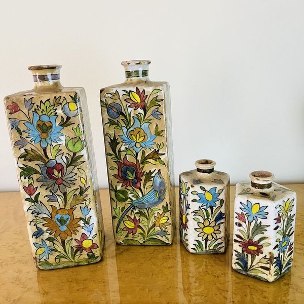 Floreros iraníes pintados a mano en cerámica - imagen 3