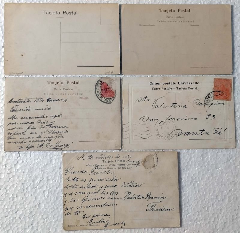 Lotes de postales antiguas de Playa Ramirez, Montevideo - imagen 2