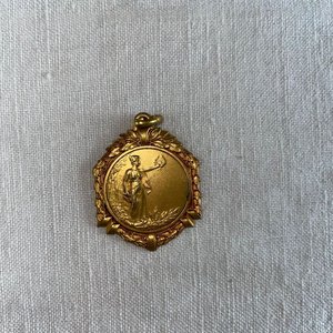 Medalla Dorada Campeonato Dptal 1 Km Segundo Puesto Dassori 1936 - imagen 2