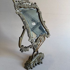 Espejos de sobremesa y toallero en bronce - imagen 4