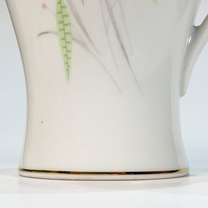 Jarra de Porcelana Bavaria Edelstein Blanca con Hojas y Espigas - imagen 2