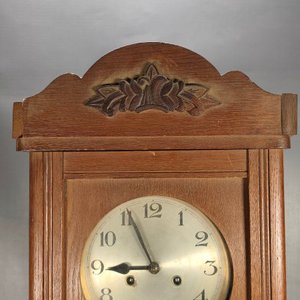 Reloj de Pared Antiguo de Madera con Carrillón, Llave y Péndulo - imagen 5