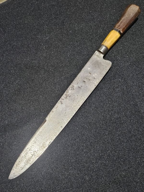 Cuchillo Panian de Cocina o Carnicero, Hoja de 21cm, Mango de Madera y Hueso