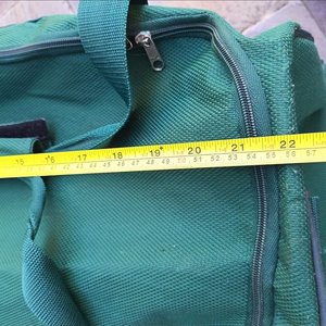 Bolso de Viaje Verde con Carro Plegable y Ruedas - imagen 6