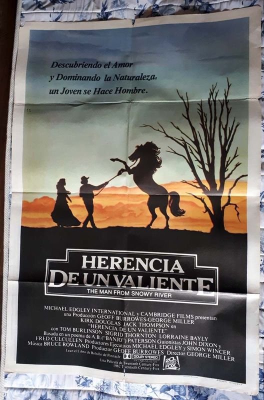 Poster Original "Herencia de un Valiente" (1982) - Kirk Douglas