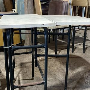 Mesa de Arrimo Extensible Hierro y MDF - imagen 3