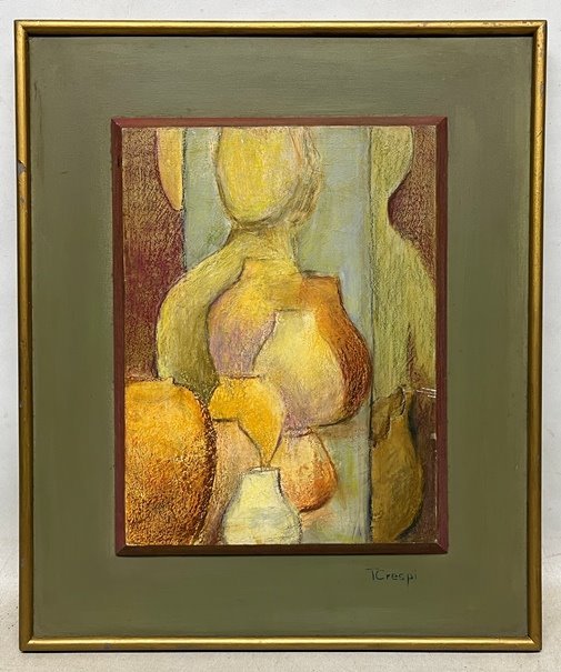 Lote siguiente: Pintura abstracta de Tresita Crespi, estilo modernista