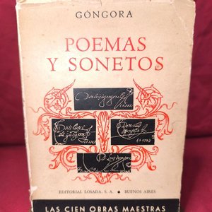 Lote siguiente: Poemas y Sonetos de Góngora - Edición 1943 Editorial Losada