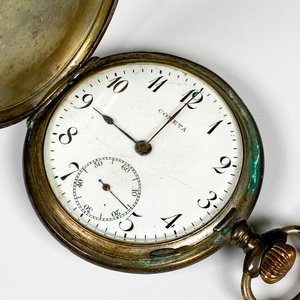 Reloj de Bolsillo Cometa Caja de Plata con Cadena - imagen 3
