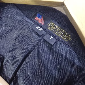 Saco de Uniforme Talle 22 T The Salvation Army Negro Hecho en USA - imagen 3