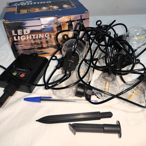 Guirnalda Luces LED Vintage Solares, Luz Cálida, 10 Lámparas - imagen 2