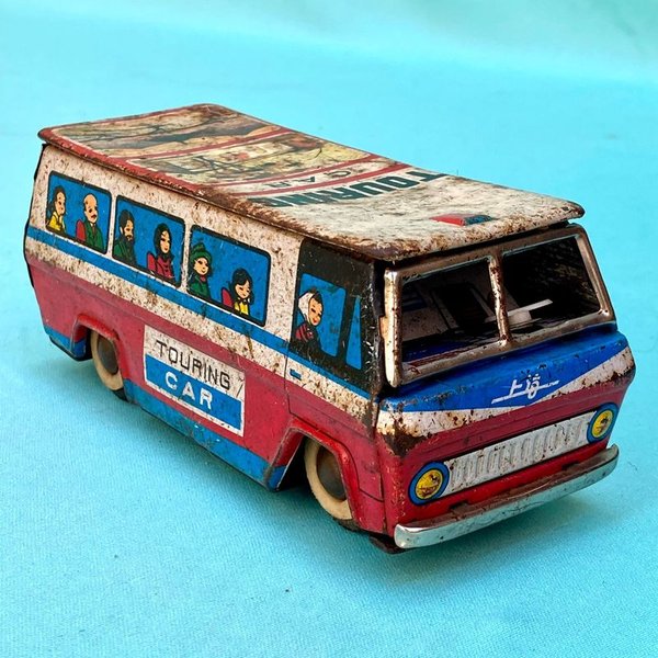 Antiguo autobús de lata litografiada para coleccionistas - imagen 1