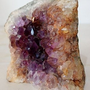 Geoda Natural de Ametrino (Bolivianita) con Cristales de Amatista y Citrino - imagen 2