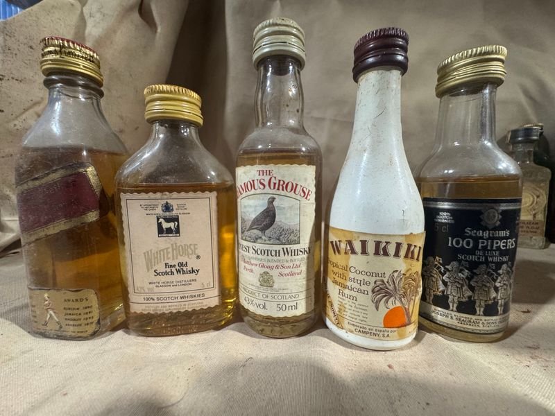 Lote de Botellas Miniatura de Licores Varios Selladas