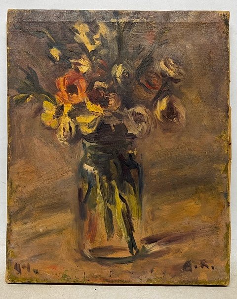 Lote anterior: Pintura de Alceu Ribeiro 'Florero' en óleo sobre tela